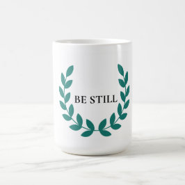 Wees Stil Minimalistische Christelijke Inspiratie Koffiemok