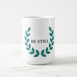 Wees Stil Minimalistische Christelijke Inspiratie  Koffiemok