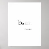 Wees stil poster (Voorkant)