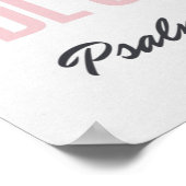 Wees stil Psalm 46:10 Babykamer Decor Poster (Hoek)