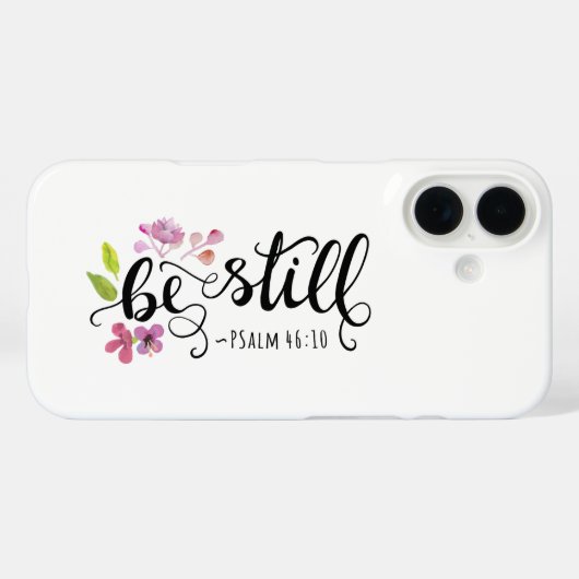 Wees stil - Psalm 46:10 Case-Mate iPhone Case (Achterkant (horizontaal))