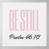 Wees Stil Psalm 46:10 Kinderkamer Decor Poster (Voorkant)