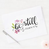 Wees stil - Psalm 46:10 Ovale Sticker (Envelop)