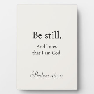 Wees stil – Psalmen 46:10 Minimalistisch tafelblad Fotoplaat