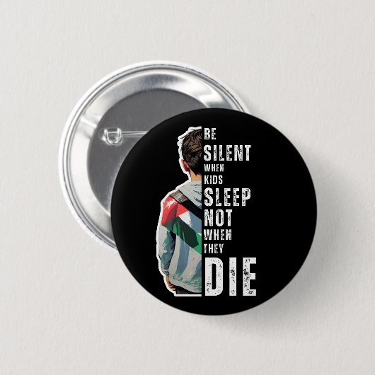 WEES STIL RONDE BUTTON 5,7 CM (Voorkant /achterkant)