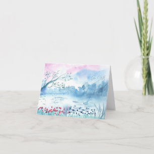 Wees stil Schrift vers Notitiekaartje