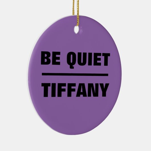 Wees stil Tiffany Keramisch Ornament (Rechts)