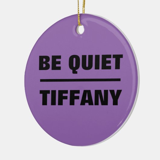 Wees stil Tiffany Keramisch Ornament (Links)