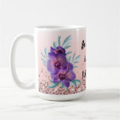 Wees stil & weet dat ik God ben - Bloemen Mok (Links)