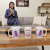 Wees stil & weet dat ik God ben - Bloemen Mok