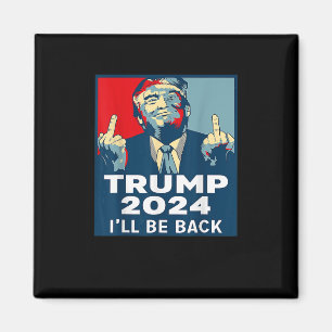 Wees terug Trump 2024 Donald Trump 4th of Jul Magneet