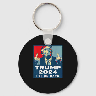 Wees terug Trump 2024  Donald Trump 4th of Jul Sleutelhanger
