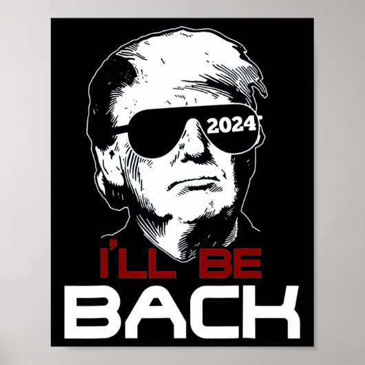 Wees terug Trump 2024 Poster (Voorkant)
