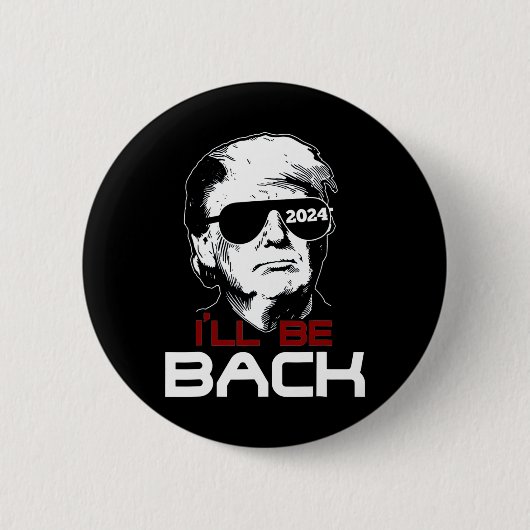 Wees terug Trump 2024 Ronde Button 5,7 Cm (Voorkant)
