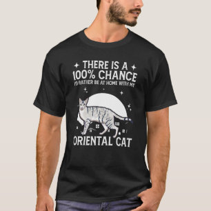 Wees thuis met mijn oosterse kat t-shirt