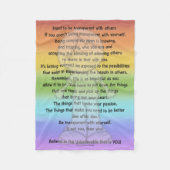 Wees transparant fleece deken (Voorkant)