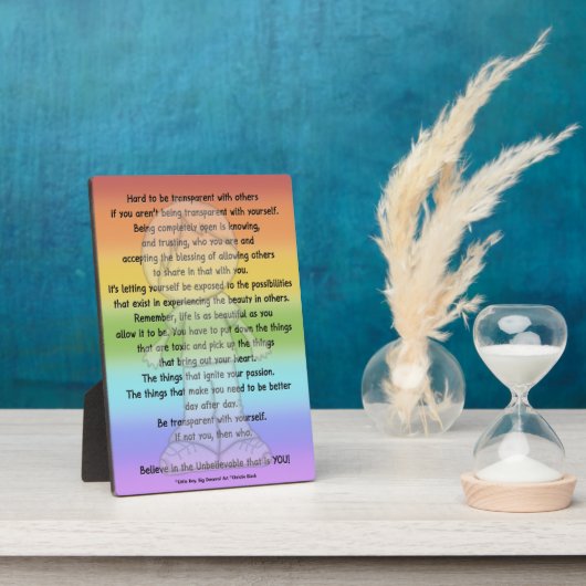 Wees transparant fotoplaat (Zijkant)