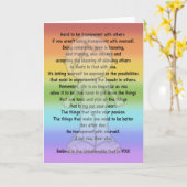 Wees transparant kaart (Gele Bloem)