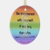 Wees transparant keramisch ornament (Rechts)