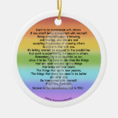 Wees transparant keramisch ornament (Voorkant)