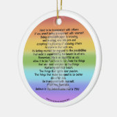 Wees transparant keramisch ornament (Links)