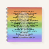 Wees transparant notitieboek (Voorkant)