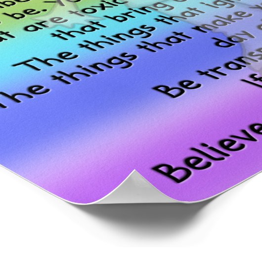 Wees transparant poster (Hoek)