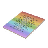 Wees transparant tegeltje (Zijkant)