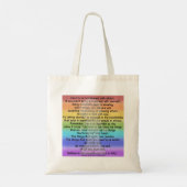 Wees transparant tote bag (Achterkant)