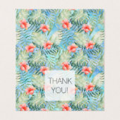 Wees Tropisch Dank je Kaart (Buitenkant ongevouwen)