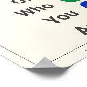 Wees trots Drop regenboog kleuren LGBTQ Poster (Hoek)