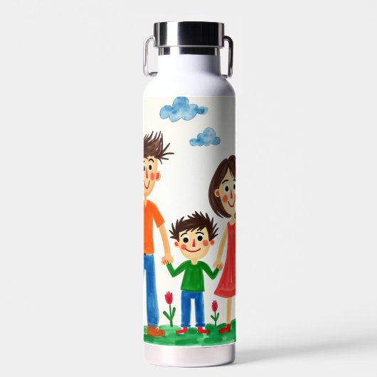 Wees trots op het kunstwerk van uw kind waterfles (Voorkant)