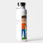 Wees trots op het kunstwerk van uw kind waterfles (Rechts)