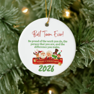 Wees trots op het werk dat je doet Collega Keramisch Ornament