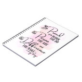 Wees trots op het werk dat je doet notitieboek (Linkerzijde)