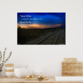 Wees trots op hoe ver je bent gekomen.. poster (Keuken)