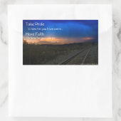 Wees trots op hoe ver je bent gekomen.. rechthoekige sticker (Tas)