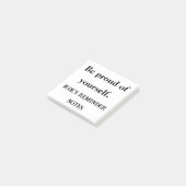 Wees trots op jezelf - Custom Sticky Motivation Post-it® Notes (Schuin)