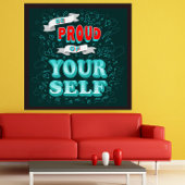 Wees trots op jezelf Motivatie Perfect Poster