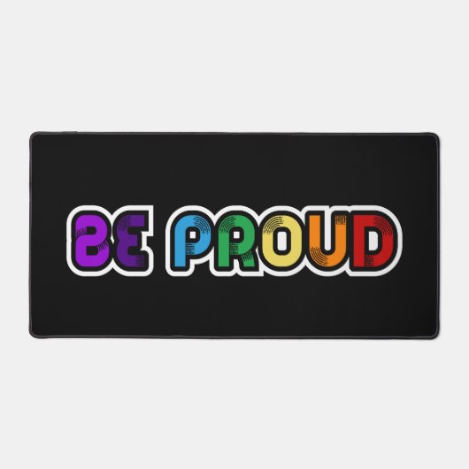 Wees trots op LGBT Gay Pride Bureaumat (Voorkant)