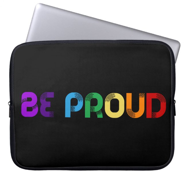 Wees trots op LGBT Gay Pride Laptop Sleeve (Voorkant)