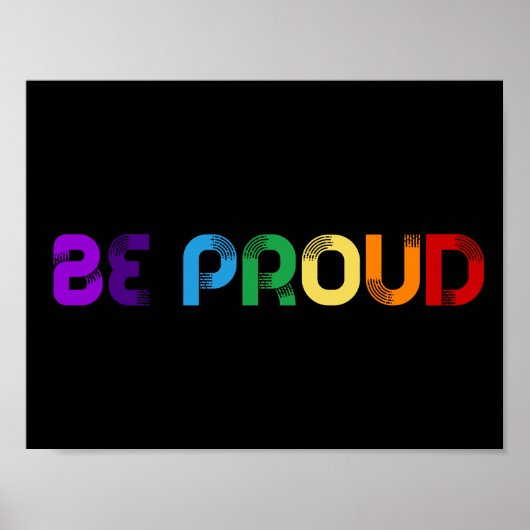 Wees trots op LGBT Gay Pride Poster (Voorkant)