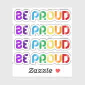Wees trots op LGBT Gay Pride Sticker (Vel)