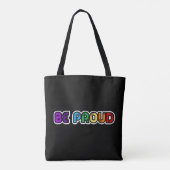 Wees trots op LGBT Gay Pride Tote Bag (Achterkant)