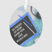 Wees trots op uw harde, Motivatie werk Ornament (voorkant)