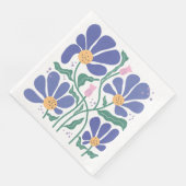 Wees trots op uw vooruitgang - Boho Floral Servet (Hoek)