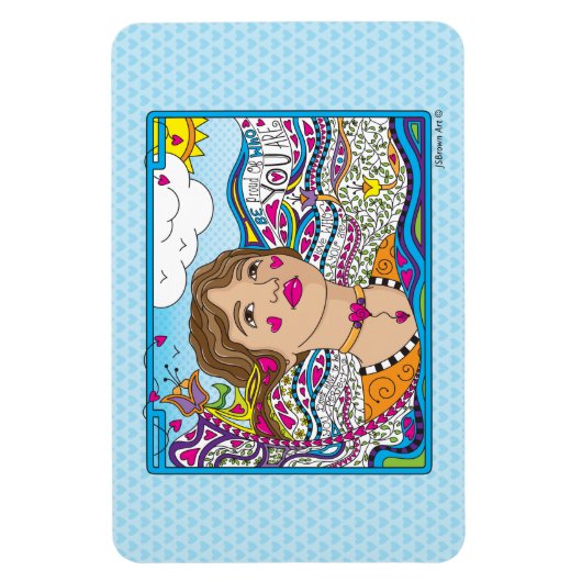 Wees trots op wie je bent_Flex Magnet 6"x4" Magneet (Verticaal)