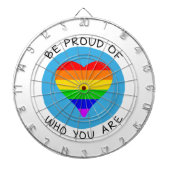 Wees trots op wie je LGBT bent Dartbord (Voorkant)