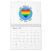 Wees trots op wie je LGBT bent Kalender (Feb 2027)