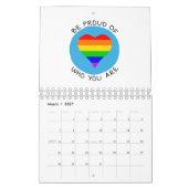 Wees trots op wie je LGBT bent Kalender (Mar 2027)
